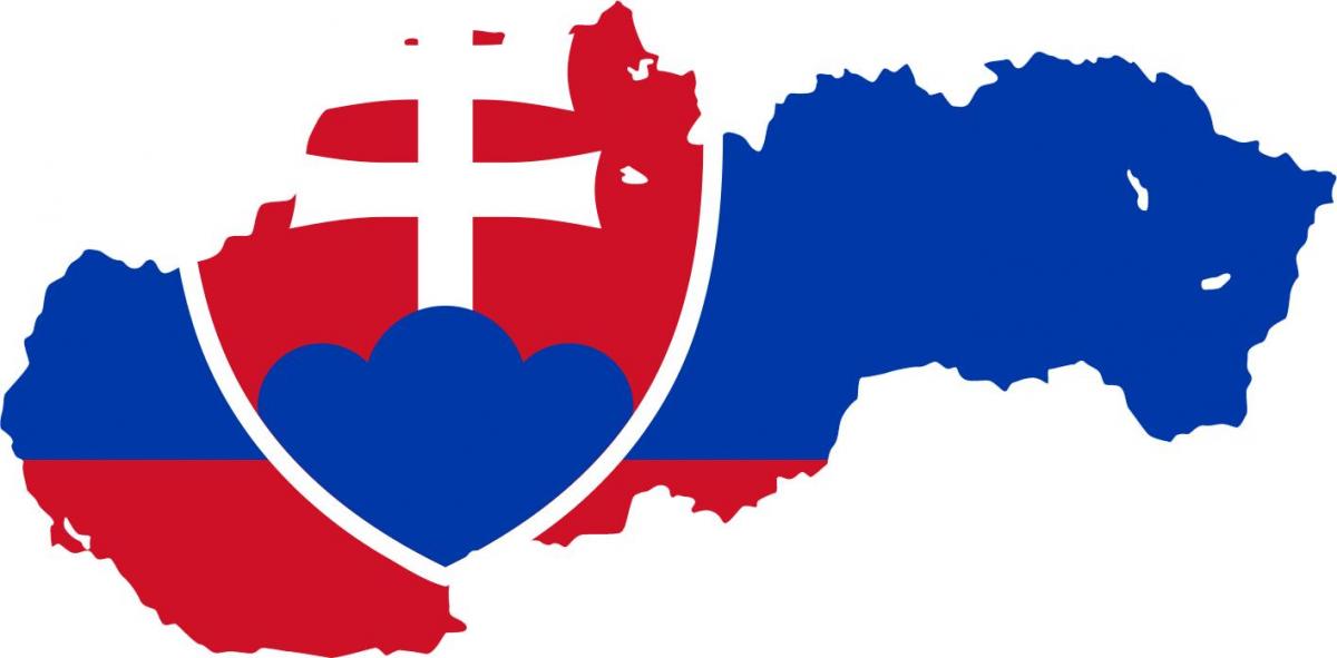 mapa ng Slovakia bandila