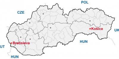 Mapa ng kosice Slovakia