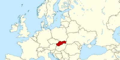 Mapa ng Slovakia mapa ng europa