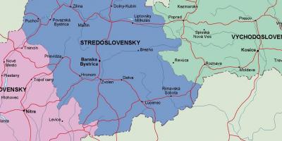Mapa ng Slovakia pampulitika